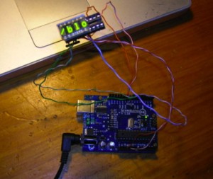 HCMS-290x driven by Arduino